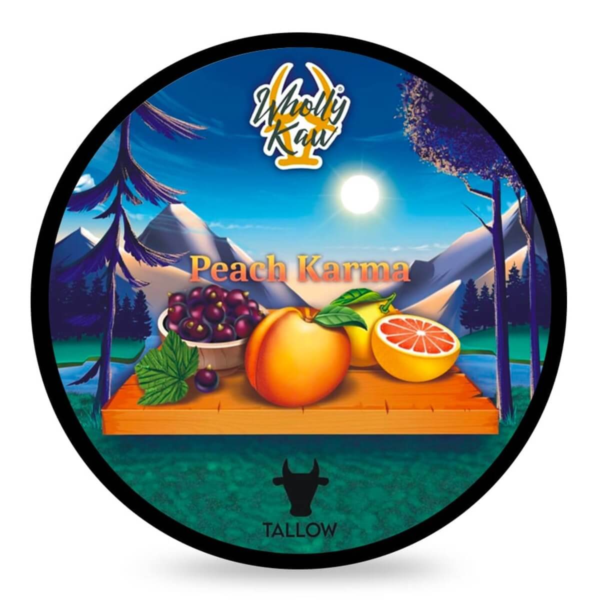 Wholly Kaw Peach Karma shaving soap 114 g